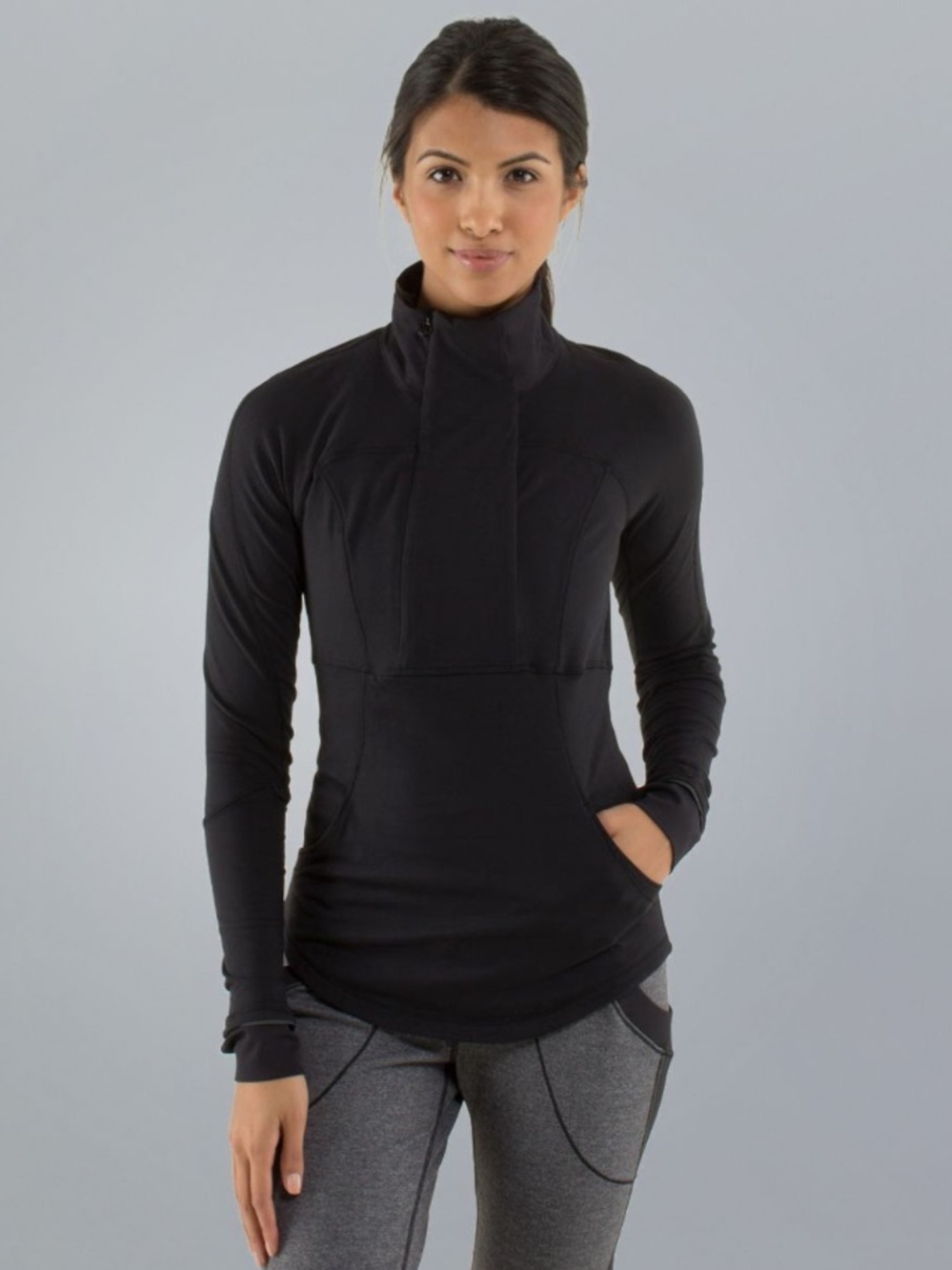 Lululemon Base Runner 1/2 Zip - Black